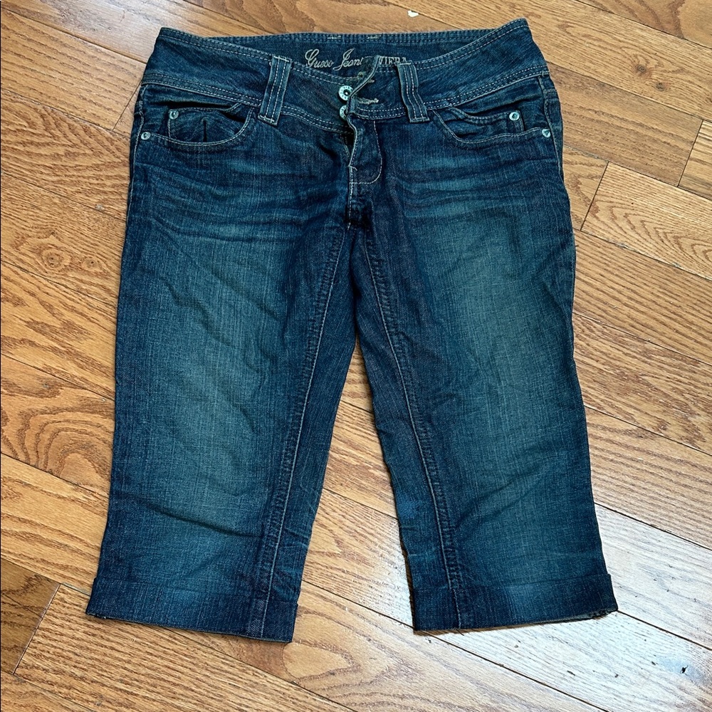 Guess Women's Dark Blue Capri Jeans